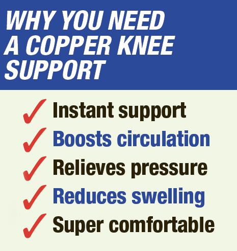 copper knee support