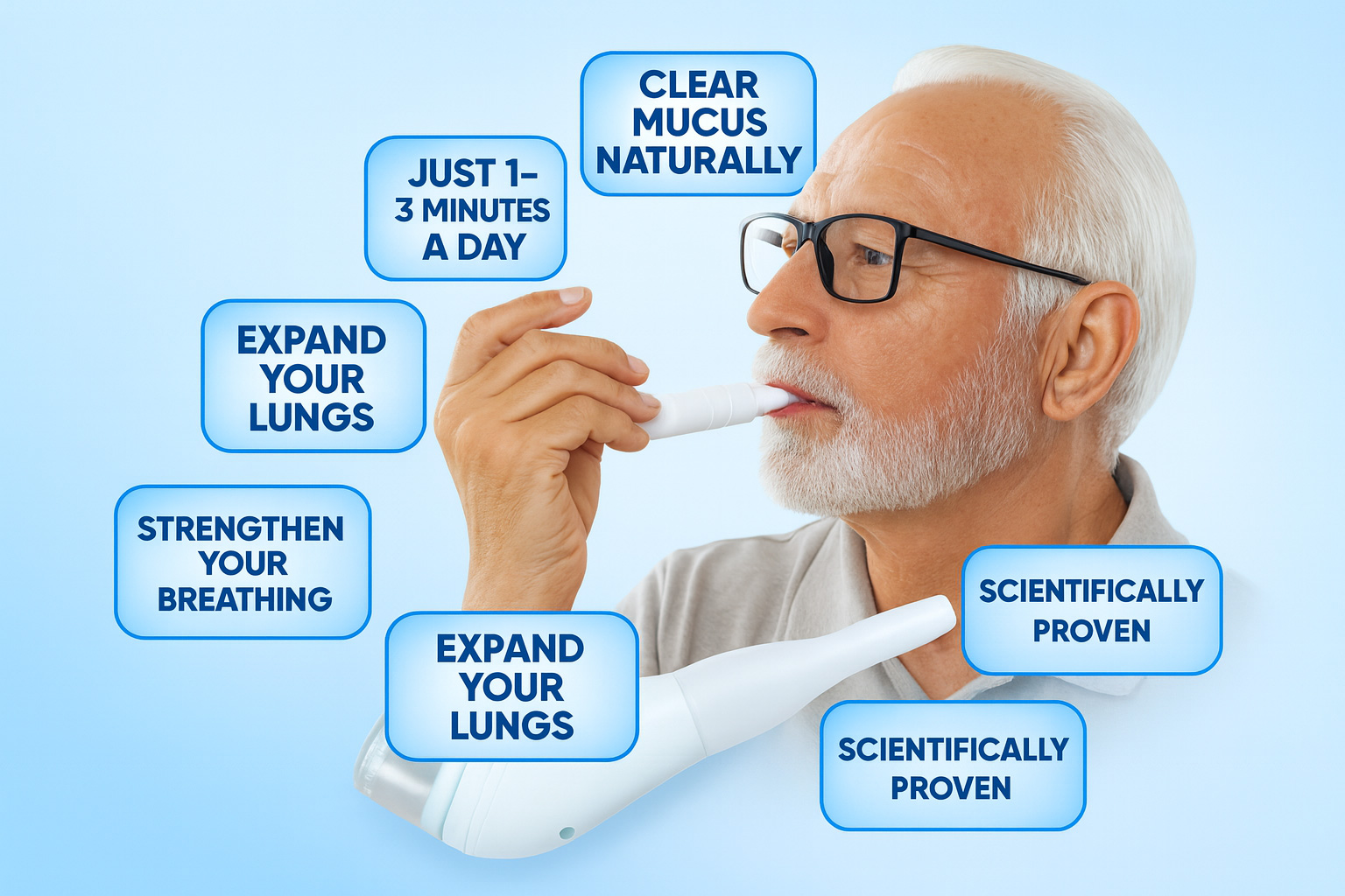 Breathe-Clear — breathe out to clear mucus and open airways.