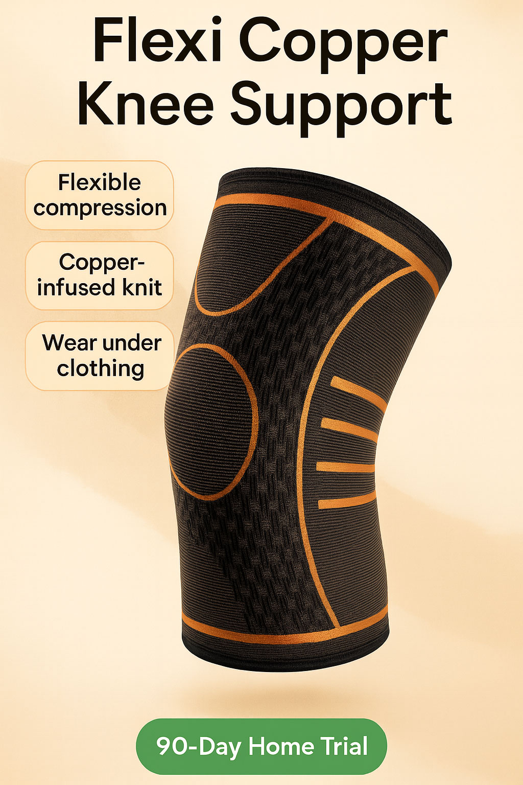 Flexi Copper Knee Support — comfortable compression support