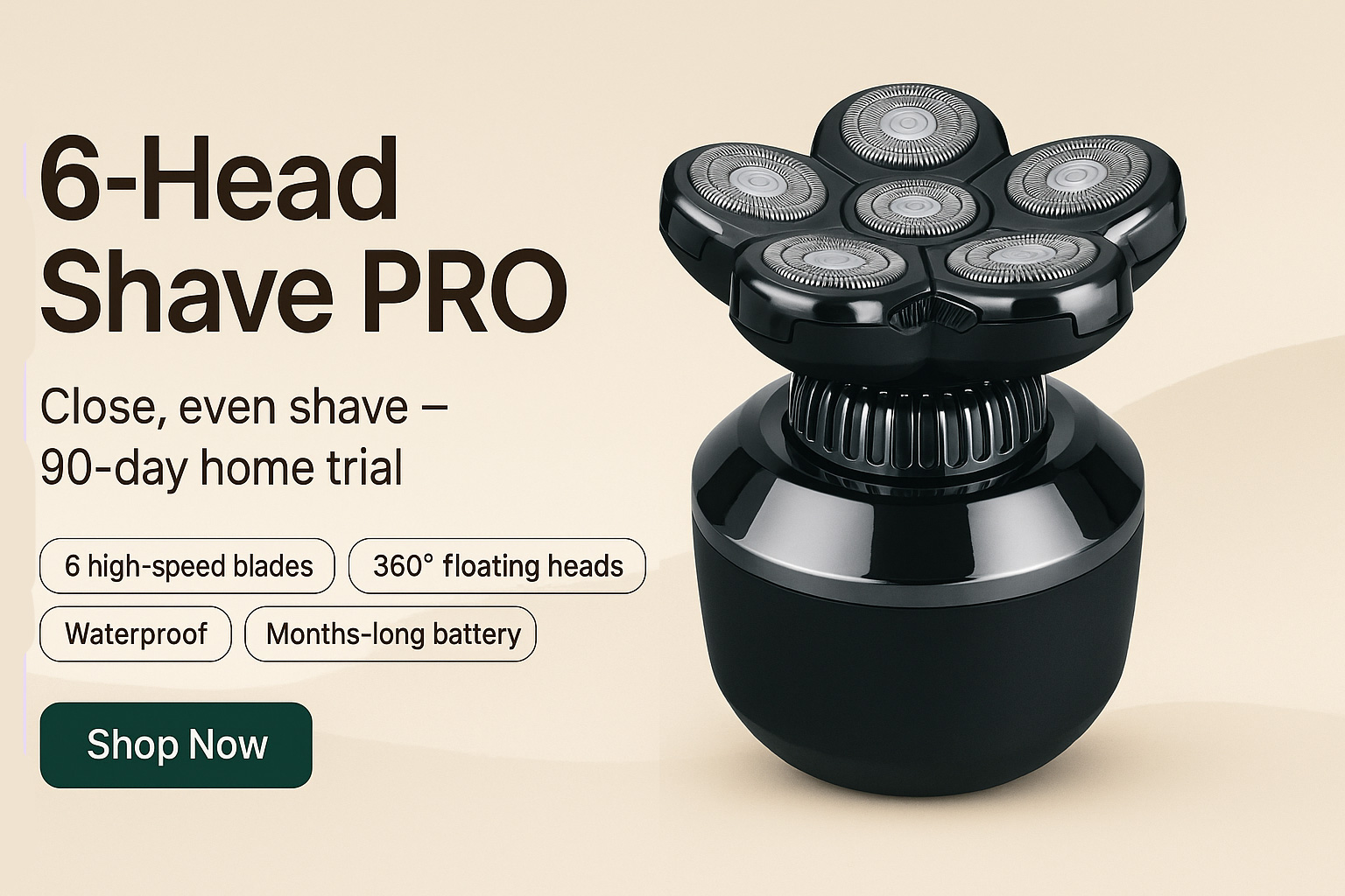 6-Head Shave PRO hero