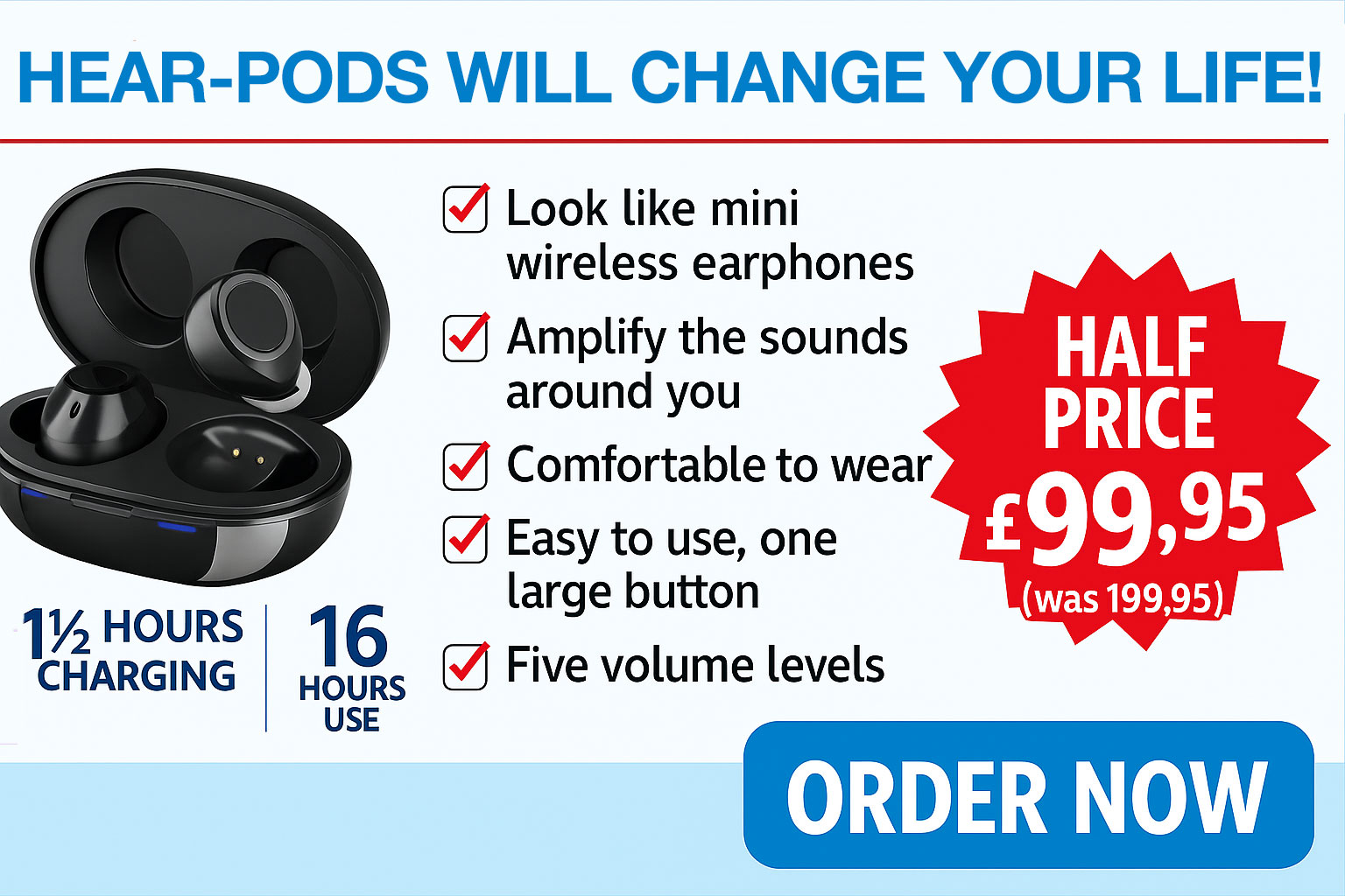 Hear-Pods with docking case