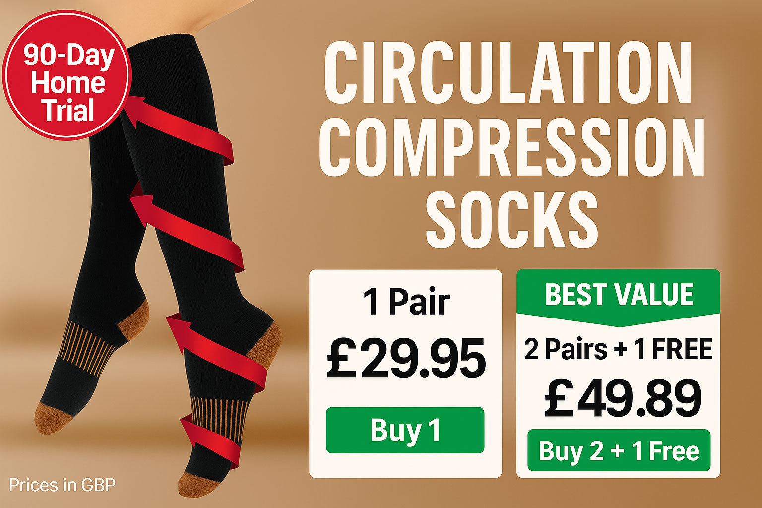 Compression socks offer