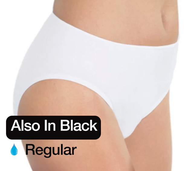Securi-Briefs Regular — discreet washable briefs, folded on neutral fabric